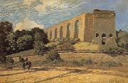 Alfred Sisley The Aqueduct at Marly Spain oil painting artist